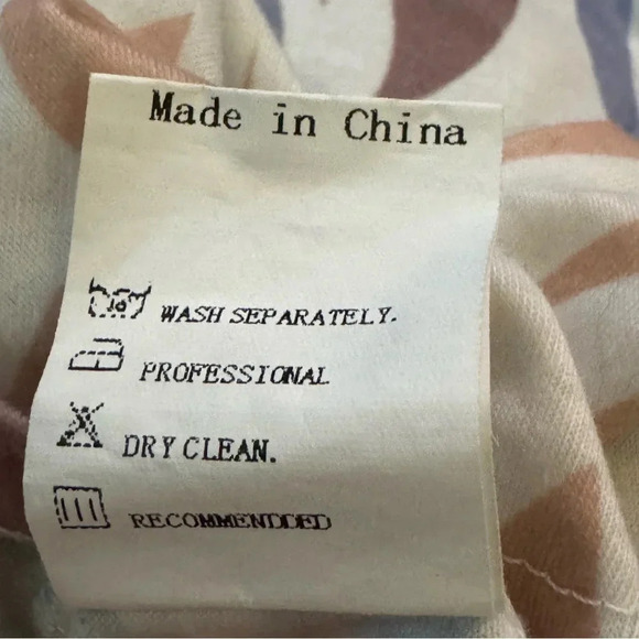 Noracora XXL 2X Shirt Top White Gray Geometric Cap Short Sleeve V Neck Knit - Picture 7 of 7